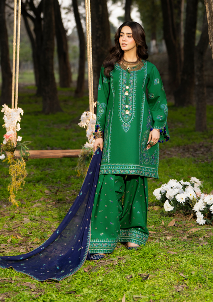 Haya Luxury Lawn | Dark Green