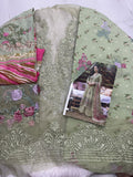 Flora Embroidered Cotton Suit | D.no.019
