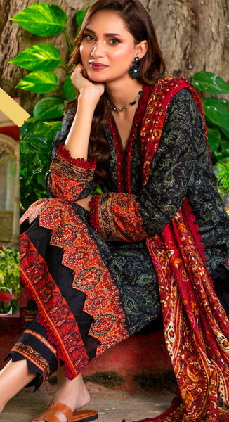GUL ADHAR STITCHED LAWN | GA001