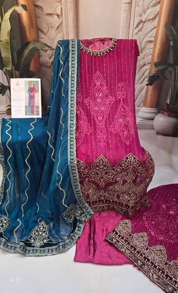 Semi-stitched Chiffon | Gulnar