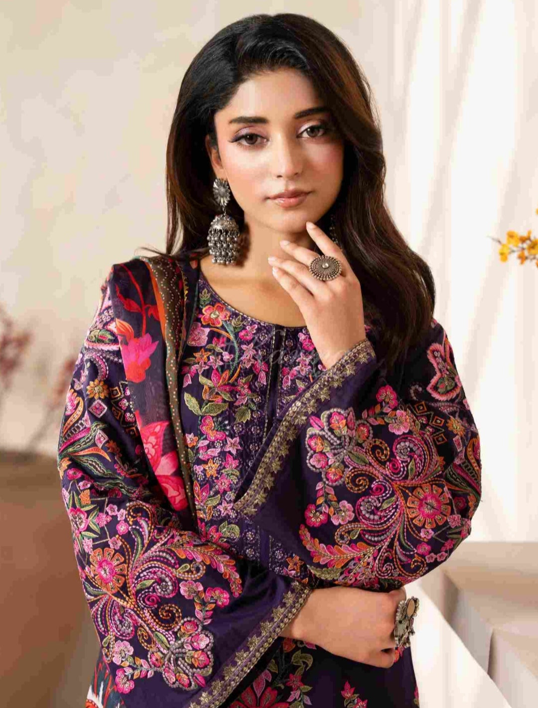 Ferisha Luxury Lawn | Mulberry