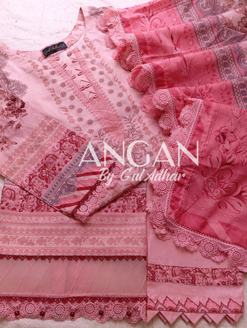 GUL ADHAR STITCHED LAWN | GA002