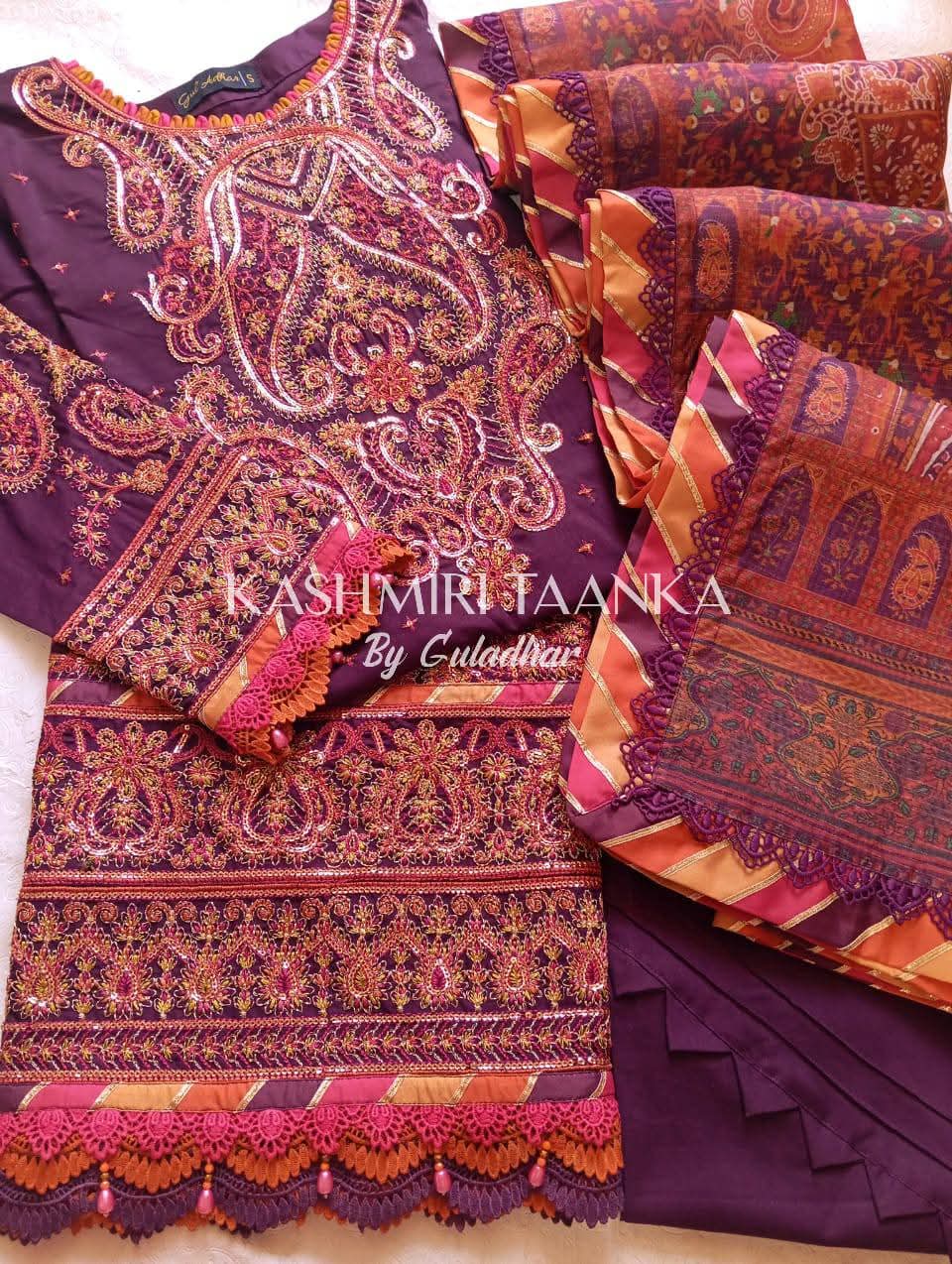 GUL ADHAR STITCHED LAWN | GA012