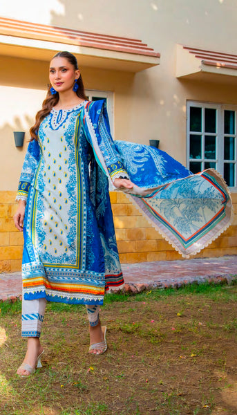 GUL ADHAR STITCHED LAWN | GA004