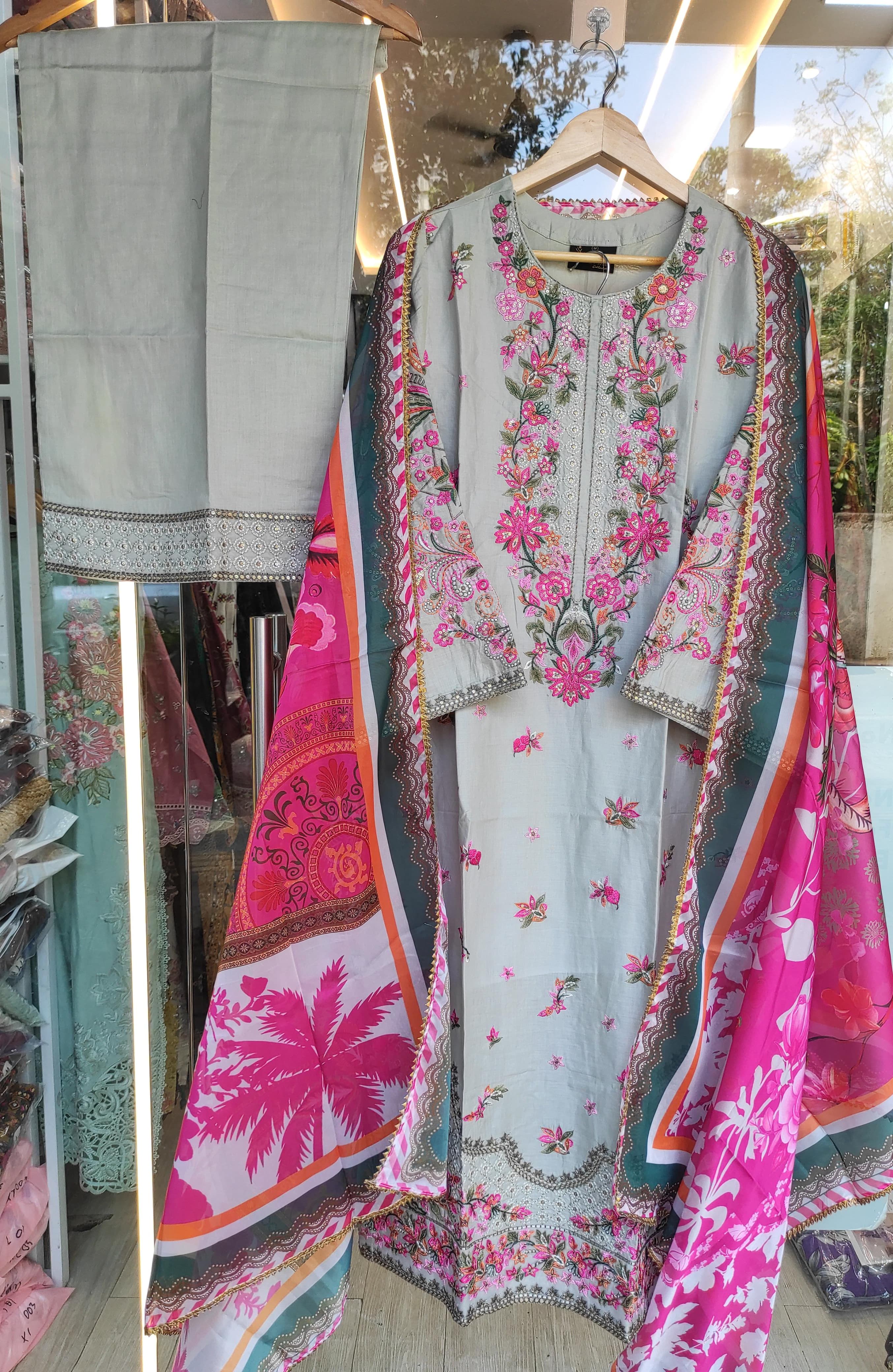 Ferisha Luxury Lawn | Almond