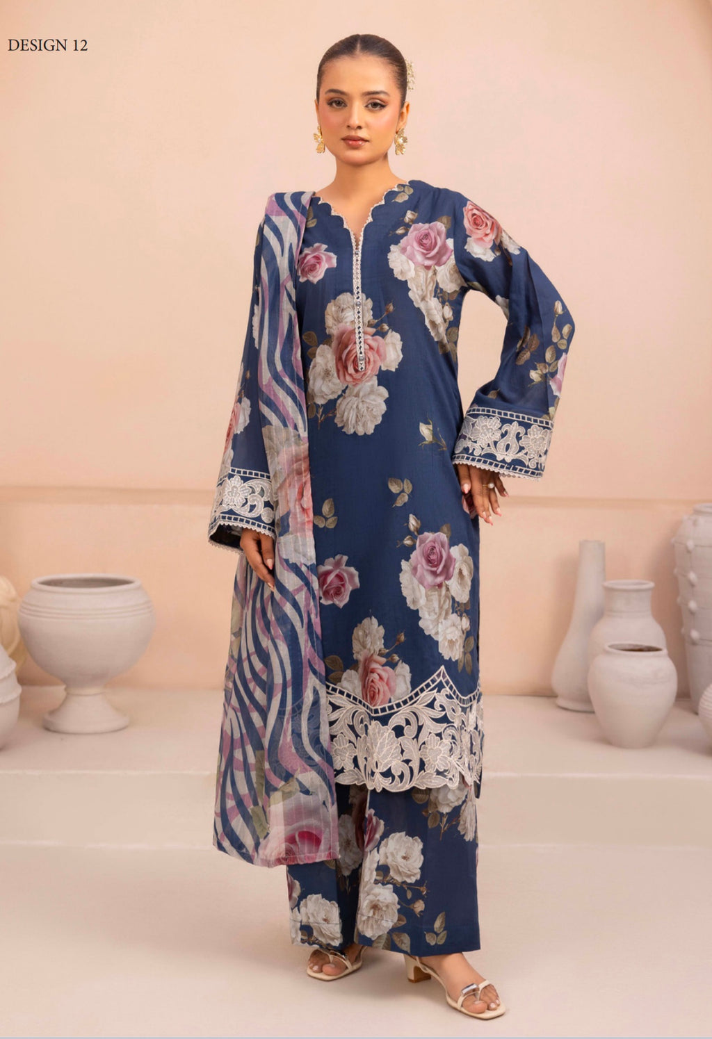 Adan's Libas Aaira| Stitched| Design 012