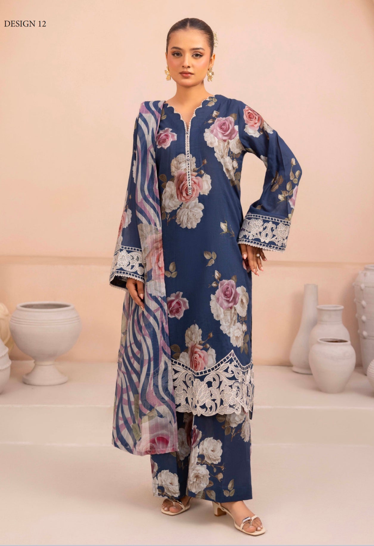 Adan's Libas Aaira| Stitched| Design 012