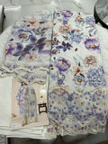 Embroidered Cotton Suit | White