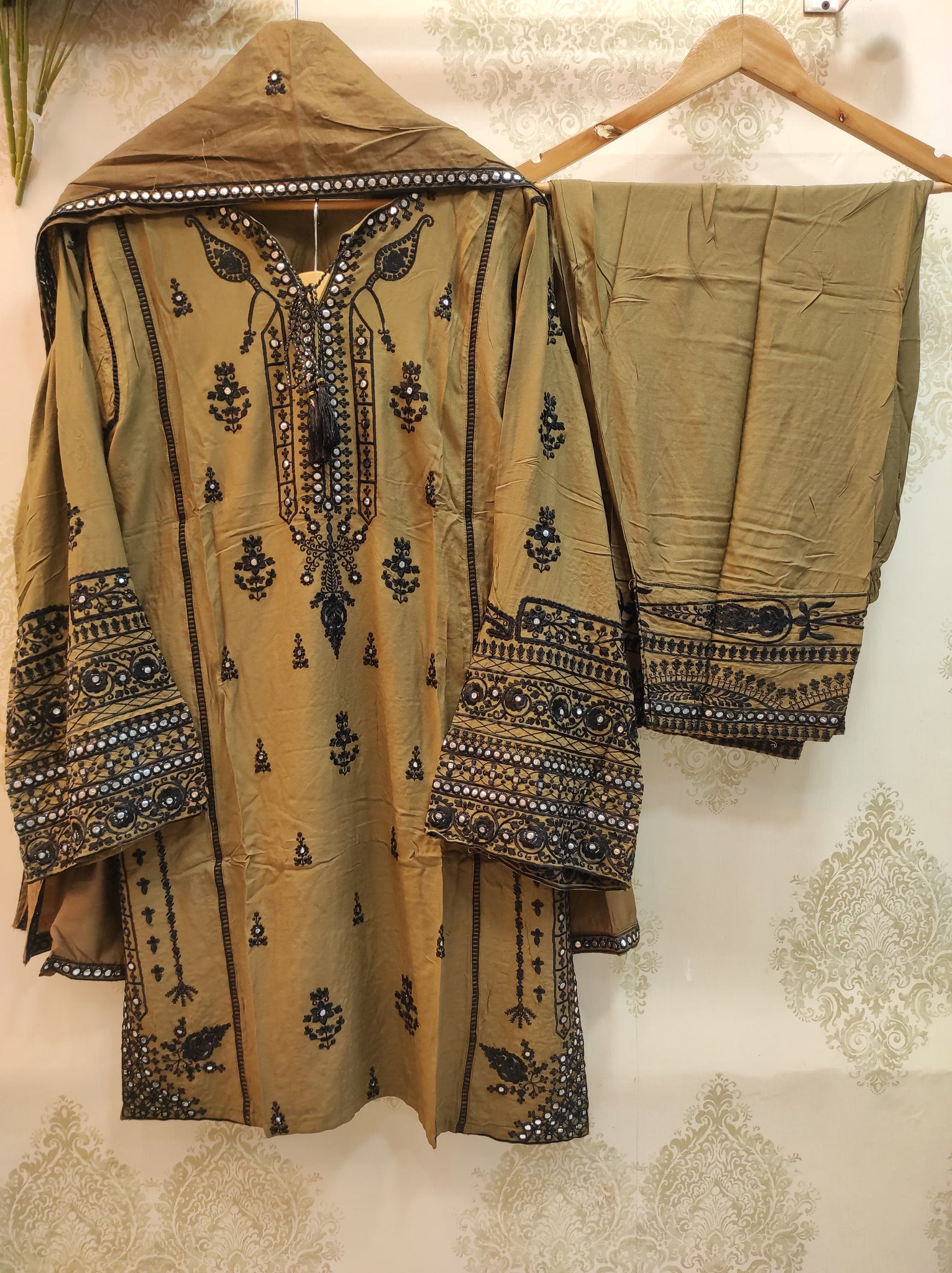 Antique Brown Elegance Suit