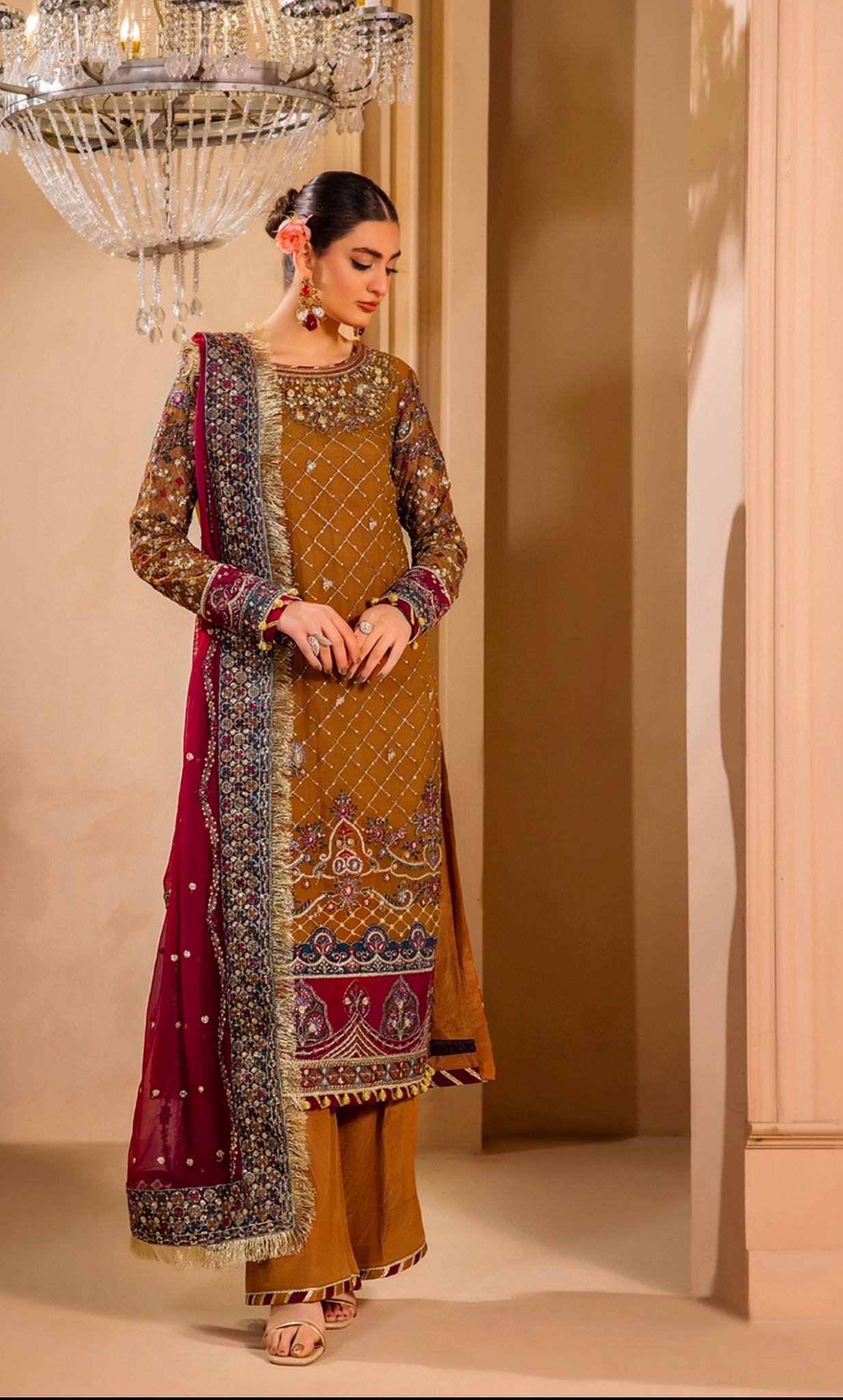 Embroidered Chiffon Design - 18