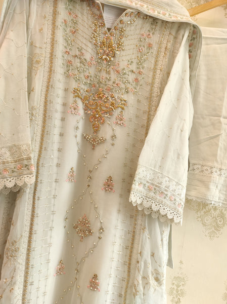 Agha Noor Chiffon | Long A-line Shirt