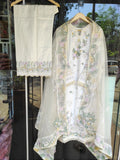 Qalamkar Sahil Lawn 2026 | Ilara | White Embroidered Lawn Suit