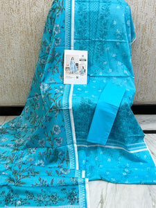Mausummery Lawn Unstitched Collection | BLUE POPPY
