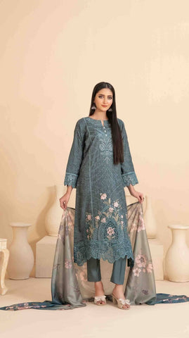 Semi-stitched Lawn ZK-05