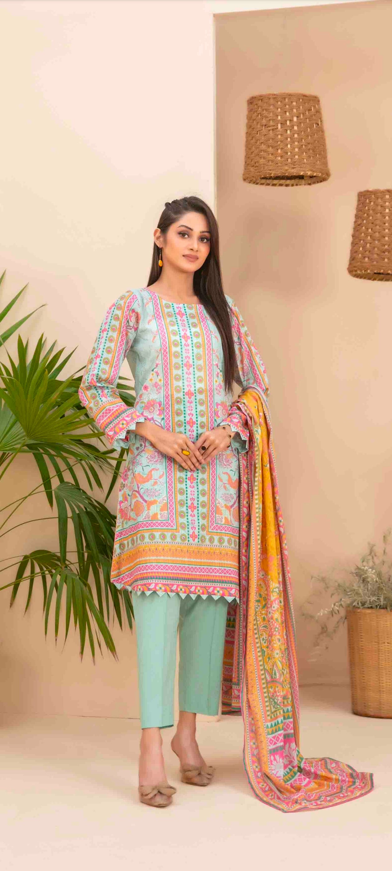 Tawakkal Stitched Lawn | Rameen | D-1004