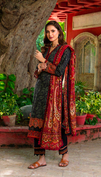 GUL ADHAR STITCHED LAWN | GA001