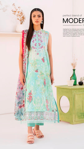 Embroidered Lawn Suit | GM004