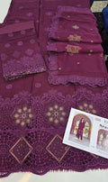 Seara Semi-stitched Lawn | D.no.001
