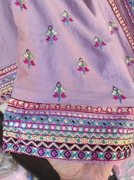 Afghani Kurta Salwar Set (Mauve)
