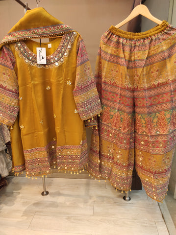 Garara Set- Mustard Yellow