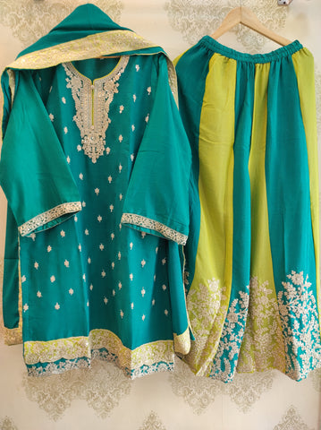 Garara Set- Peacock Green