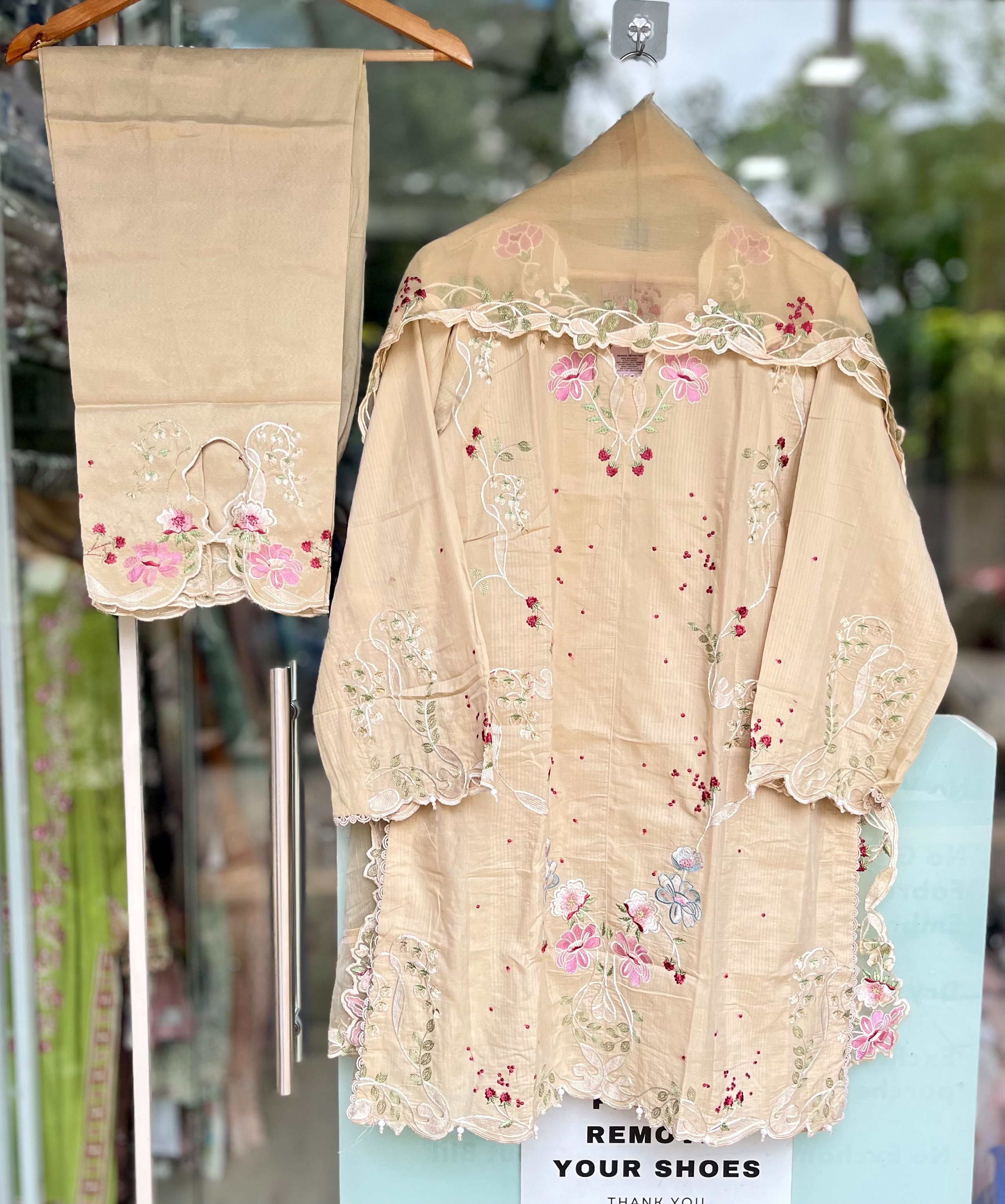 Gulbahar Co-ord Set | Warm Beige