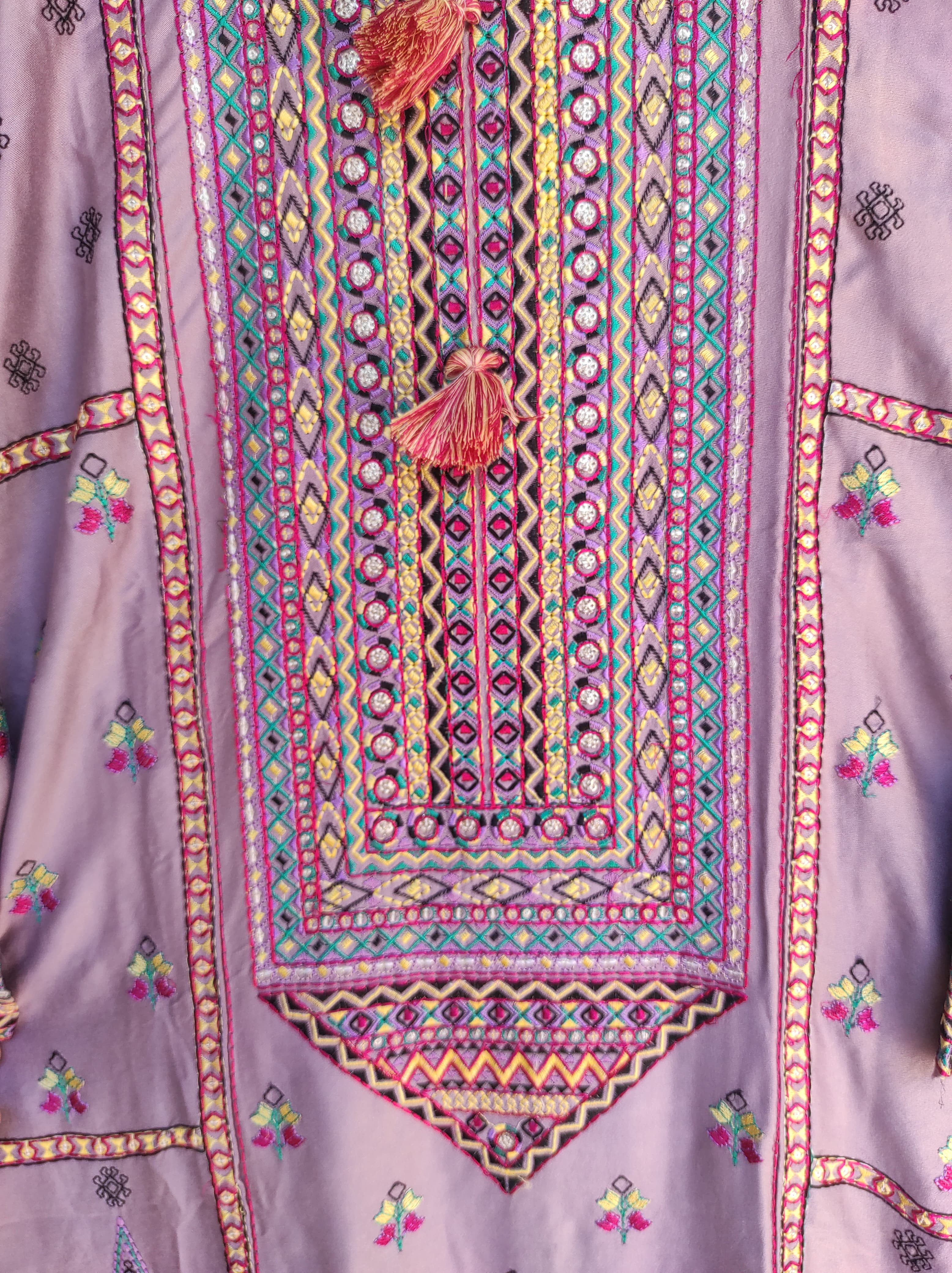 Afghani Kurta Salwar Set (Mauve)
