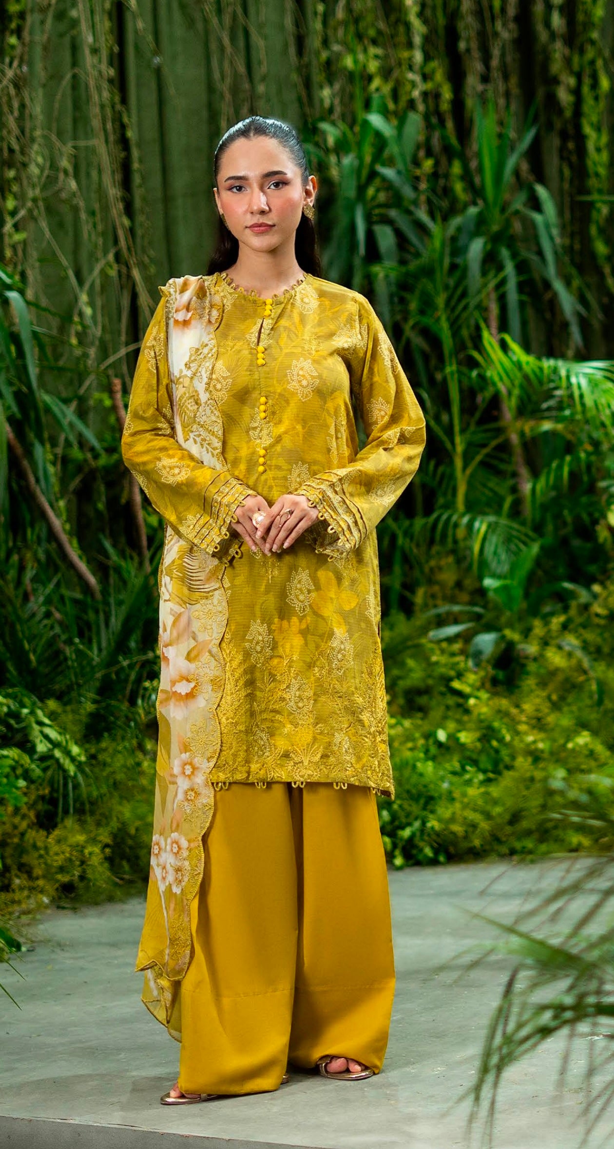 3 PC UN-STITCHED SHIRT TROUSER & DUPPATA - GMIS2512A4