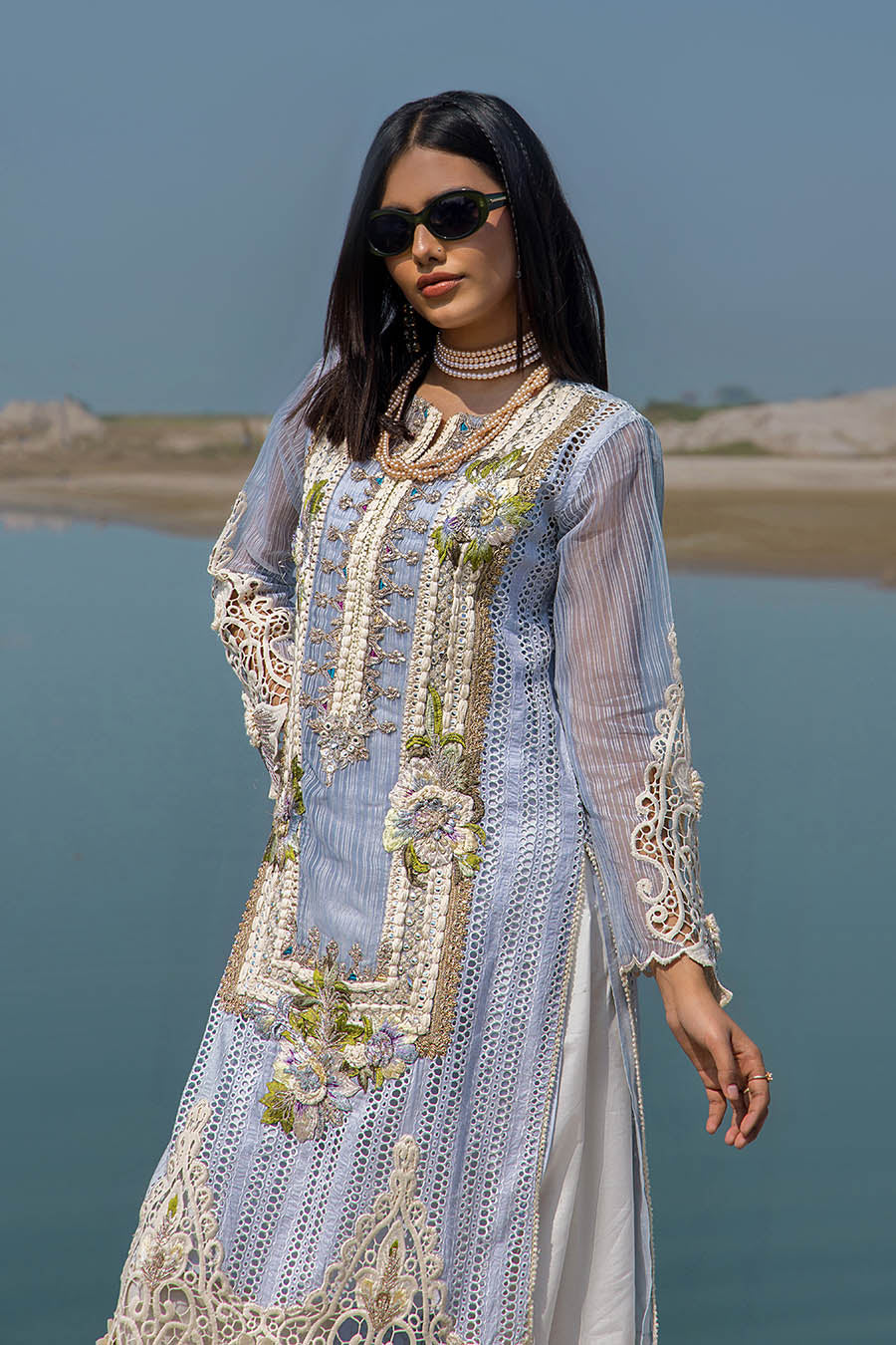 Lawn Pret | F-164 | Ice Blue