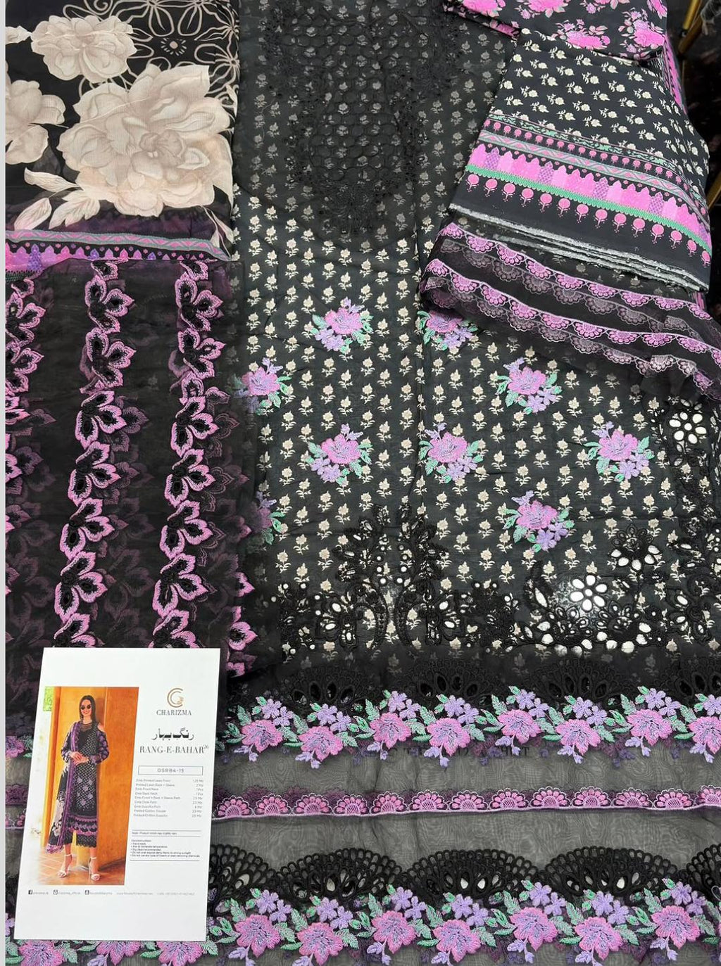 Charizma Rang e Bahar Luxury Lawn 001