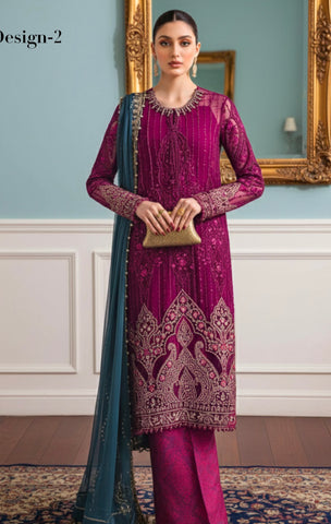 Semi-stitched Chiffon | Gulnar