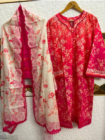 Coral Printed Lawn Collection