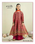 3 Piece Embroidered Brocade Suit | MKS-W24-30R1-PINK