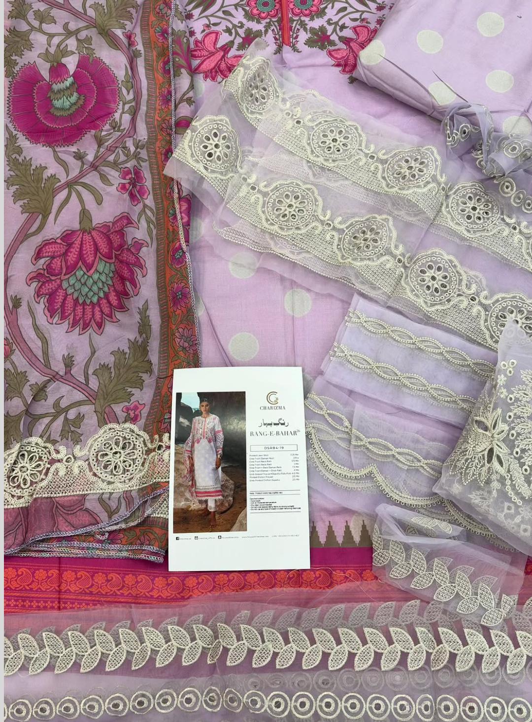 Charizma Rang e Bahar Luxury Lawn 003
