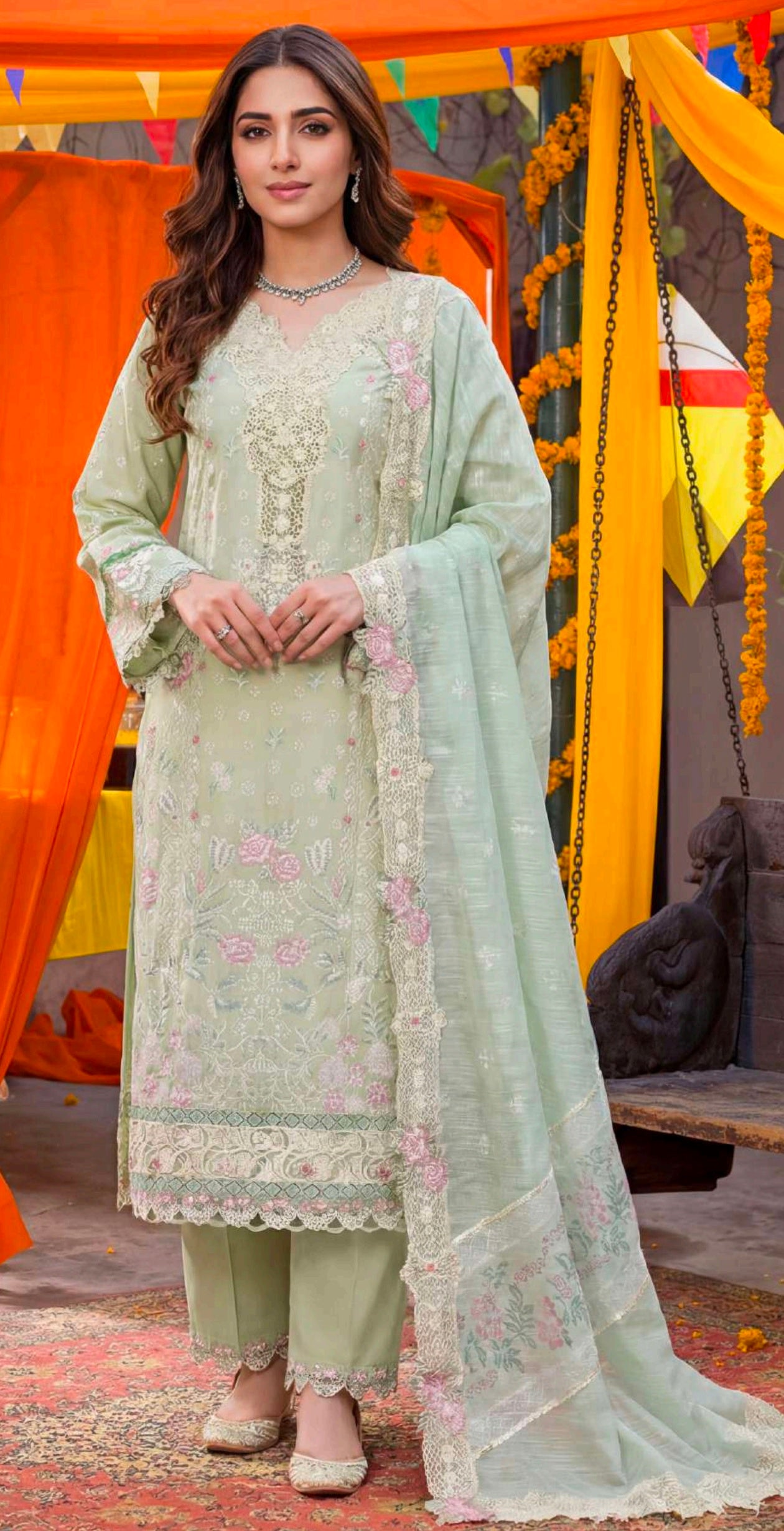MIRAE | RANGREZA FESTIVE LAWN | UNSTITCHED