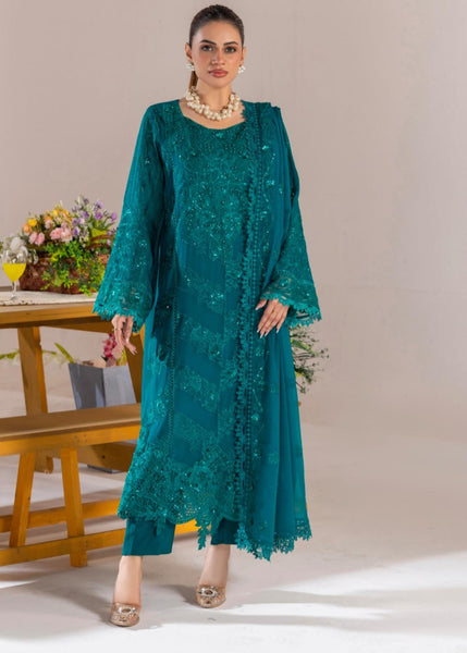 Embroidered Chiffon Design - 07