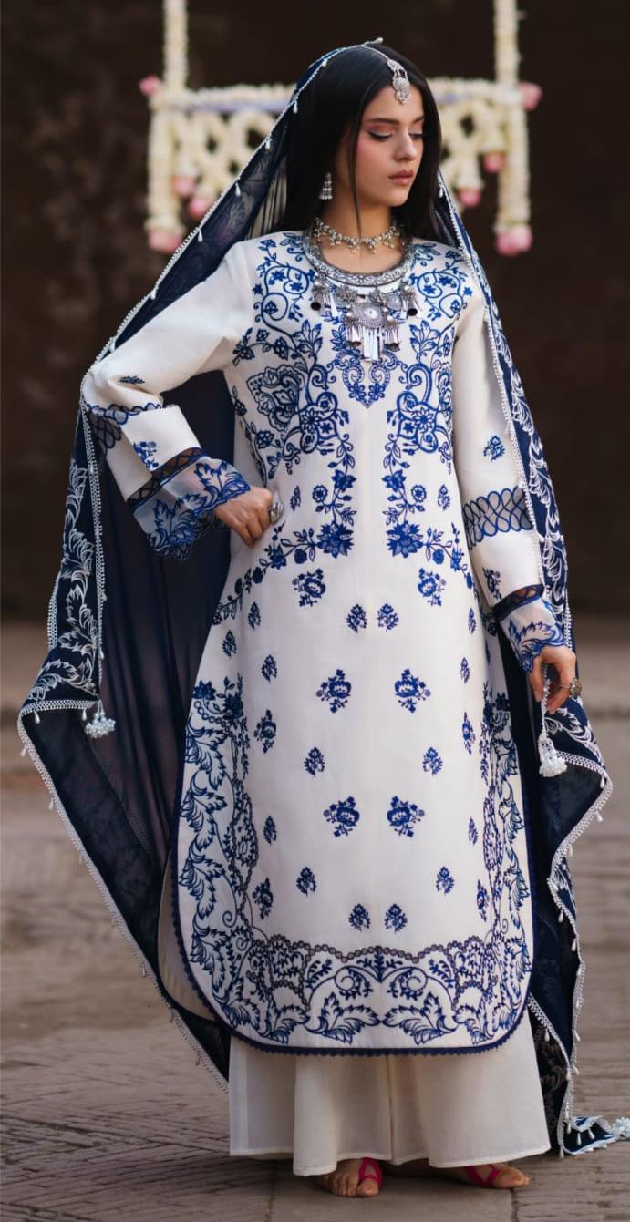 Gul Mahnur Embroidered Lawn 002
