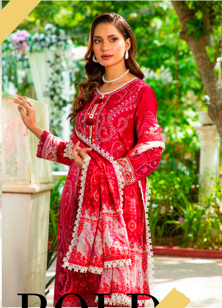 GUL ADHAR STITCHED LAWN | GA002
