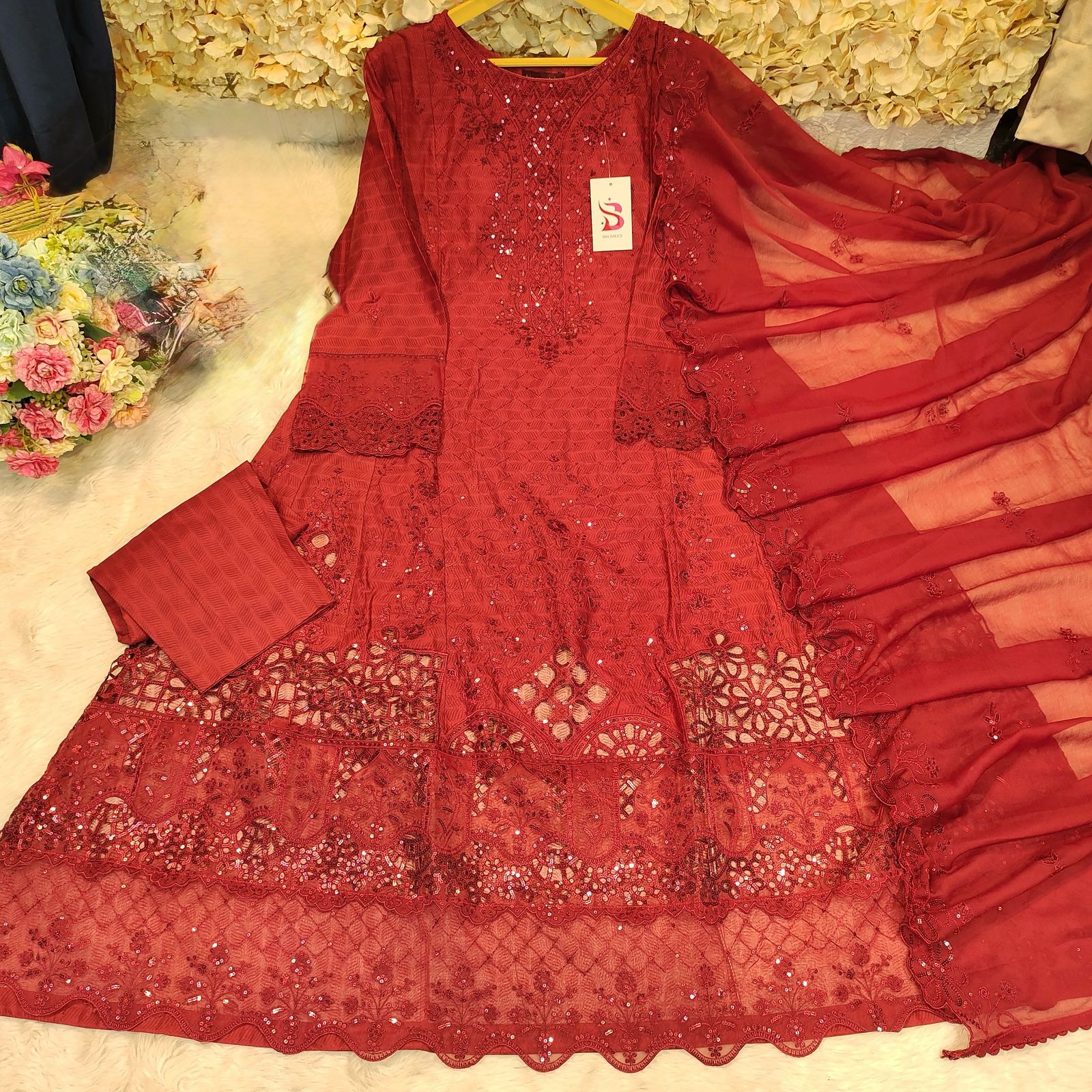 Bin Saeed Luxury Lawn Frock