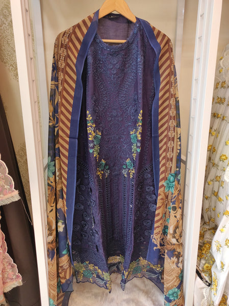 Semi-stitched Lawn | ZA008