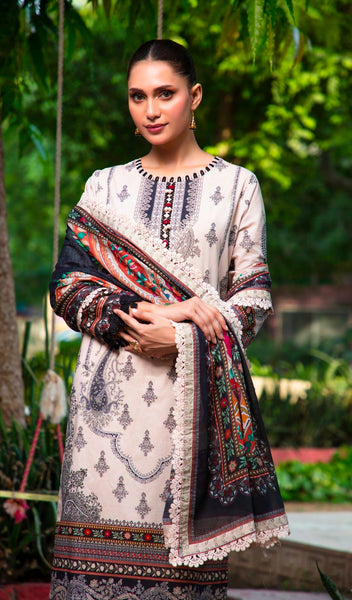 GUL ADHAR STITCHED LAWN | GA008