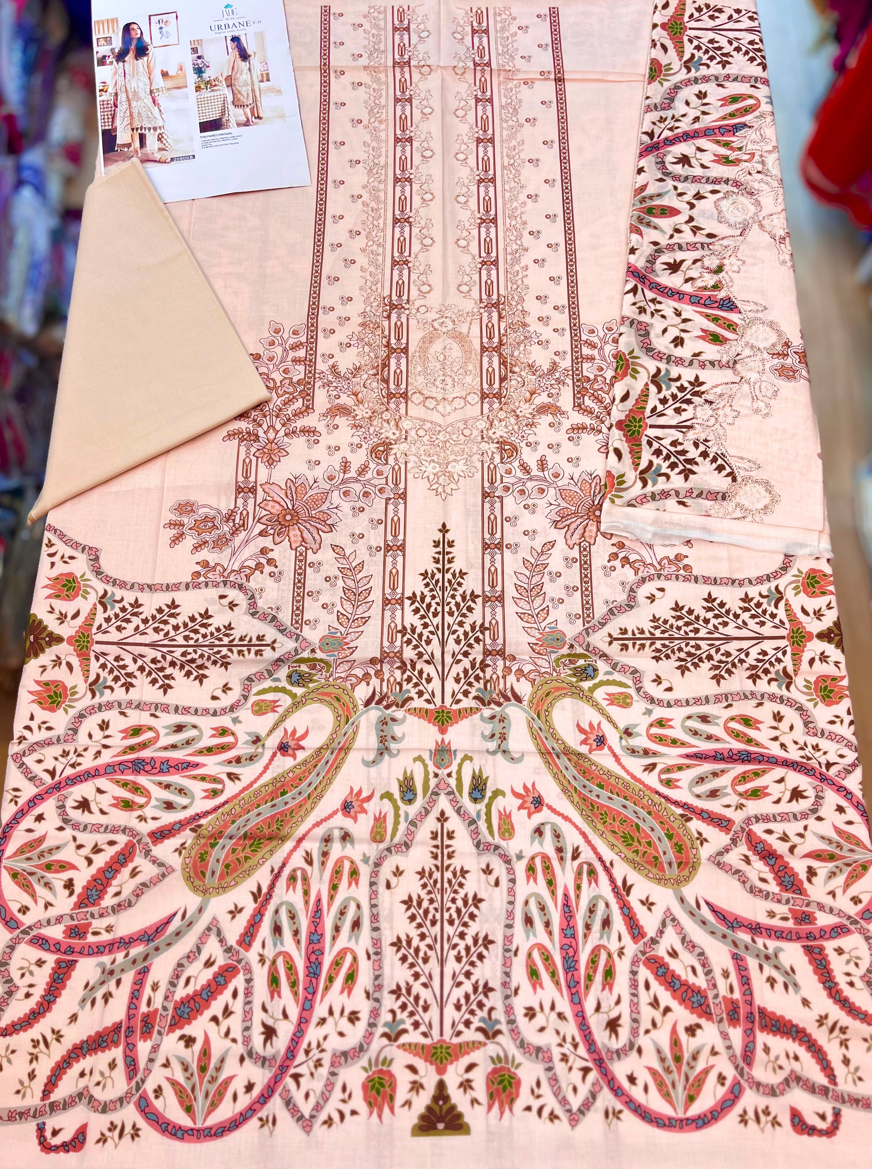 Jade Urban Premium Lawn Prints | JD - 16