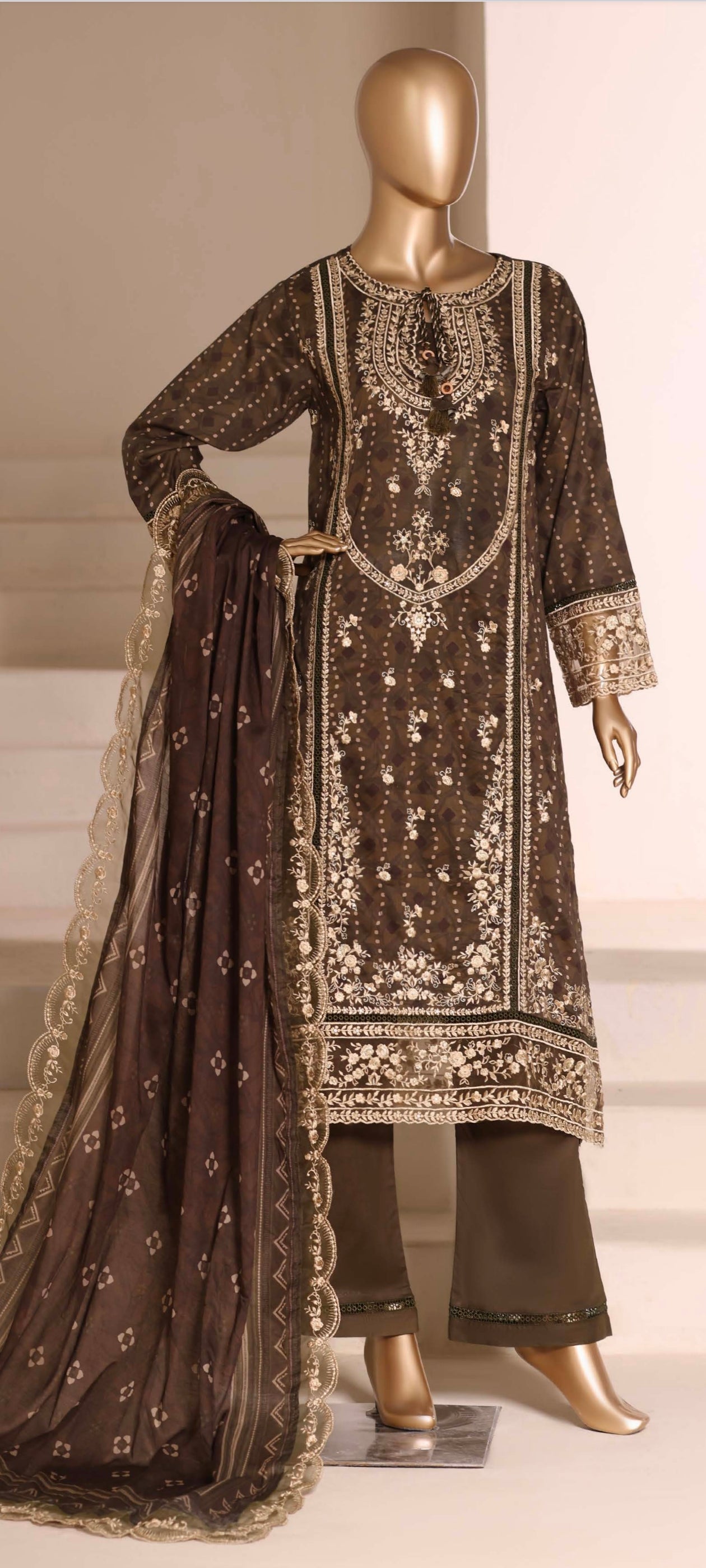 SADABAHAR SIGNATURE EMBROIDERED LAWN | D.no.007