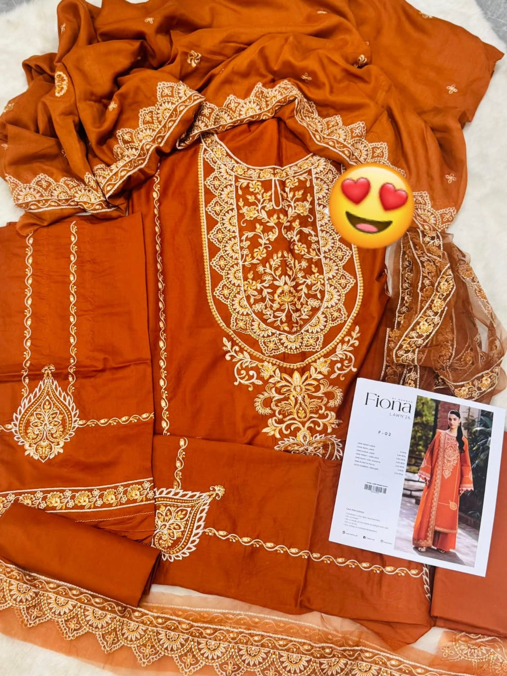 Fiona Mahnur Unstitched Embroidered Lawn 02