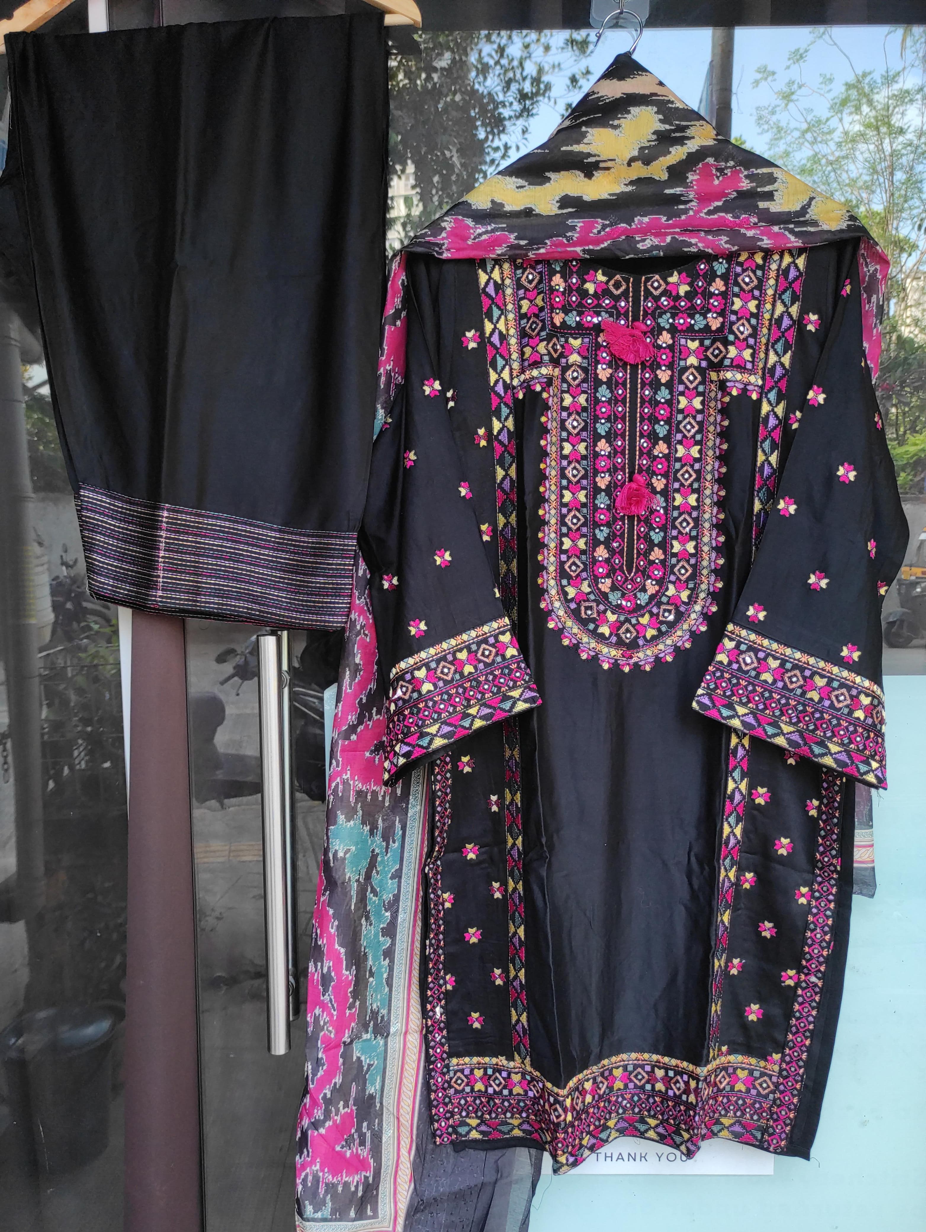 Classic Afghani Farshi Set (Black)