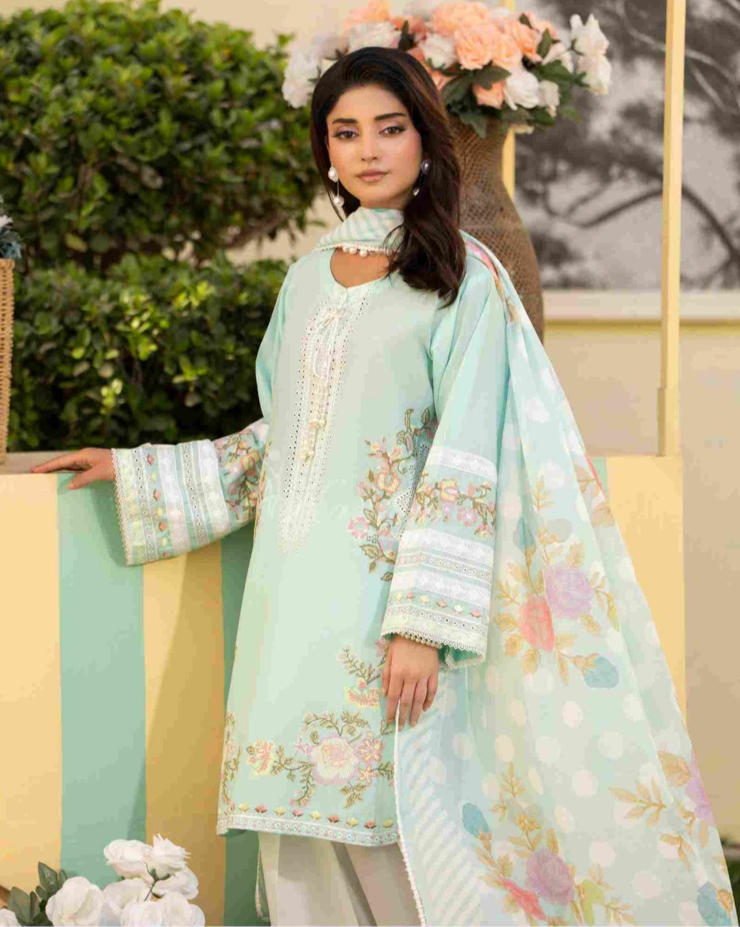 Ferisha Luxury Lawn | Aquamarine