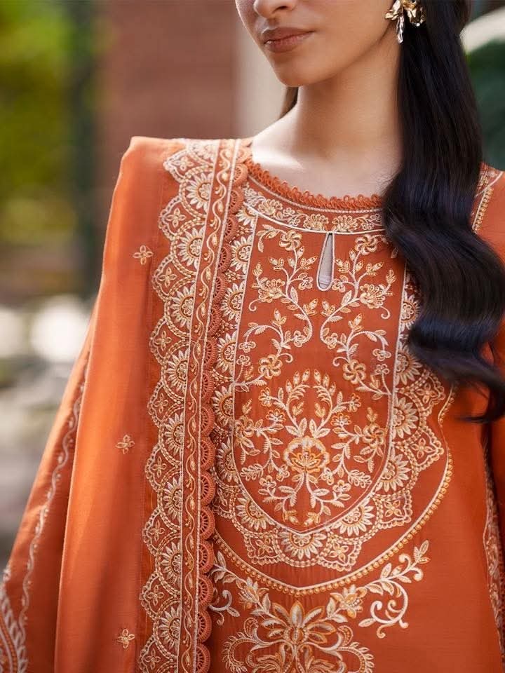 Fiona Mahnur Unstitched Embroidered Lawn 02