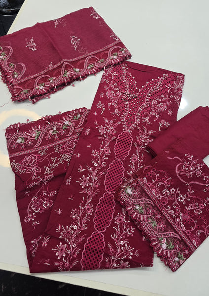 Qalamkar Suqoon Semi-Stitched Luxury Lawn 003