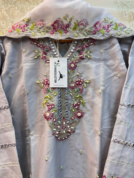 Organza party wear (R 1253 B)