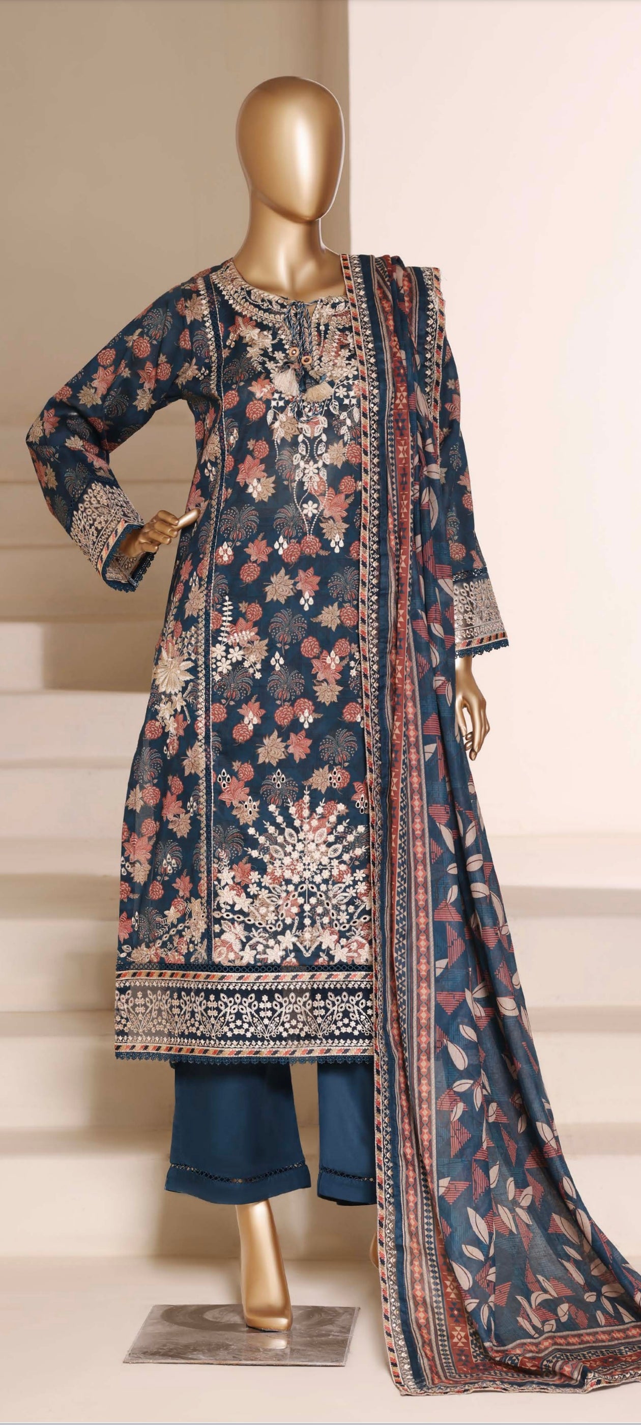 SADABAHAR SIGNATURE EMBROIDERED LAWN | D.no.004